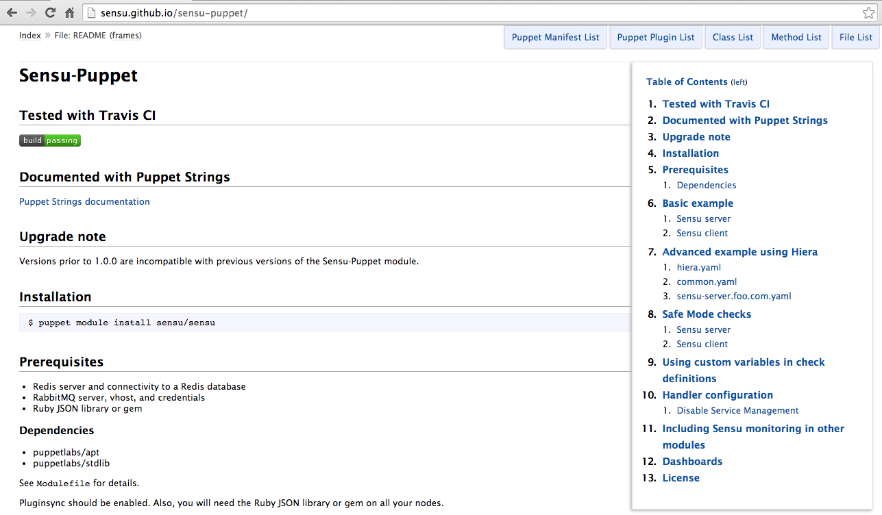 Sensu module documentation