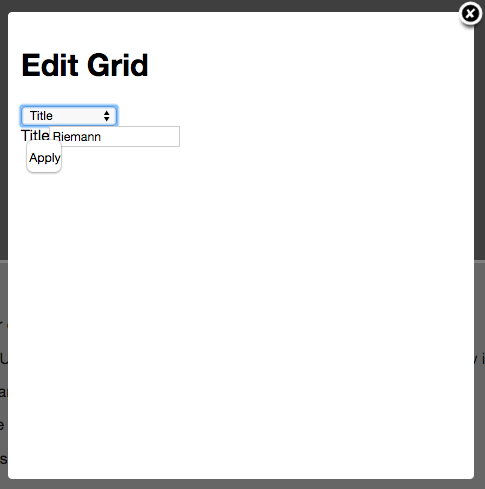 Edit Riemann Dashboard